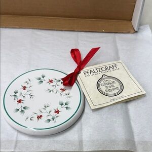 ⭐️Pfaltzgraff Winterberry "Cookie For Santa" Christmas Cookie Mold/Press.